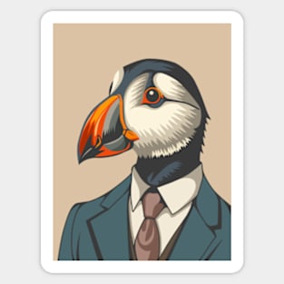 Puffin Man Sticker